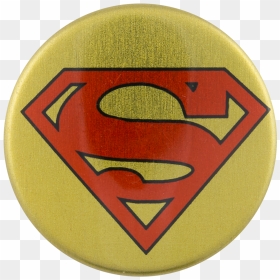 Superman Gold Entertainment Button Museum - Superhero Logo, HD Png Download - superman logo man of steel png