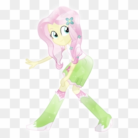 Crystal Human Fluttershy By Meteor-spark - Mlp Eg Crystal Ponies, HD Png Download - ponies png