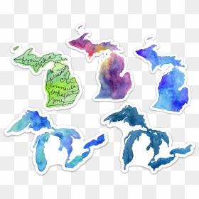 Great Lakes And Michigan Stickers - Great Lakes, HD Png Download - great lakes png