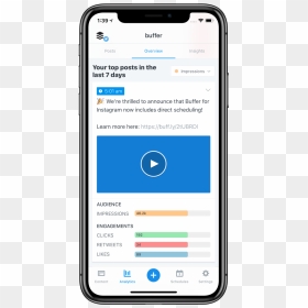 Buffer Ios App - Adp Mobile Pay Stub, HD Png Download - retweet icon png