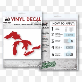 Great Lakes Of Michigan Vinyl Decal Window Sticker - Great Lakes, HD Png Download - great lakes png