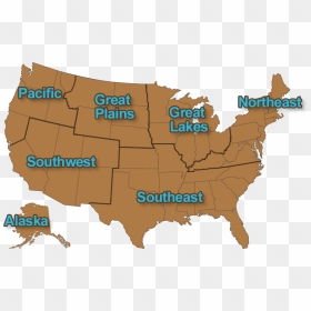 Regionsmap - Dodge City On Map, HD Png Download - great lakes png