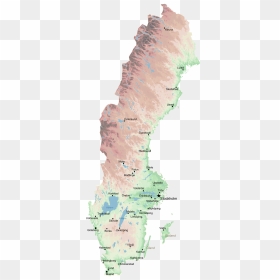 Large Map Of Sweden, HD Png Download - sweden png