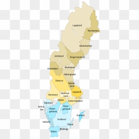 Sweden Provinces, HD Png Download - sweden png