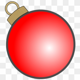 Christmas Ball Clip Art At Clker Com - Christmas Ball Ornament Clipart, HD Png Download - christmas ball vector png