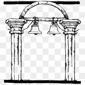 Column Picture Frames Bell Drawing Computer Icons - Church Columns Clipart, HD Png Download - white bell icon png