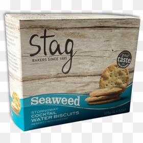Stornoway Seaweed Water Biscuits"  Class= - Stag Bakeries Ltd, HD Png Download - gold biscuits png