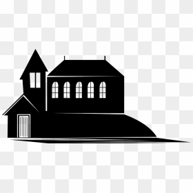 Church Building Church Silhouette, HD Png Download - building vectors png