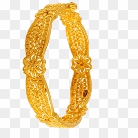 22kt Yellow Gold Bangle For Women - Women Bangle Design Gold, HD Png Download - png jewellers bangle designs
