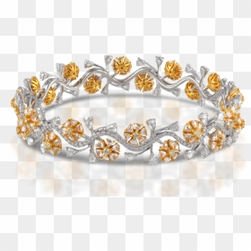 Trilloon Pear Round Bangle - Tiara, HD Png Download - png jewellers bangle designs