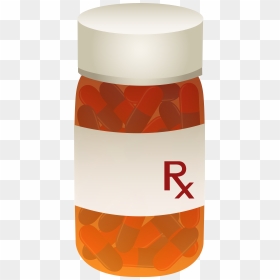 Pills Orange Png, Transparent Png - medicine bottle pills png