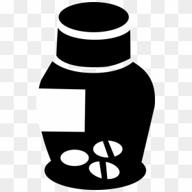 Vector Illustration Of Prescription Medicine Bottle, HD Png Download - medicine bottle pills png