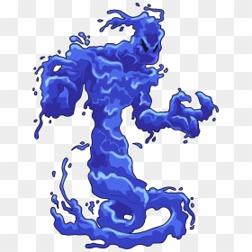 Water Elemental - Elemental Transparent Water Elemental Png, Png Download - water monster png