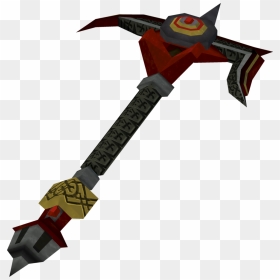 The Runescape Wiki - Runescape Dragon Pickaxe, HD Png Download - pick axe png