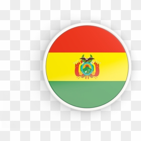 Round Icon With White Frame - Bolivia Flag Round Transparent, HD Png Download - bolivia png