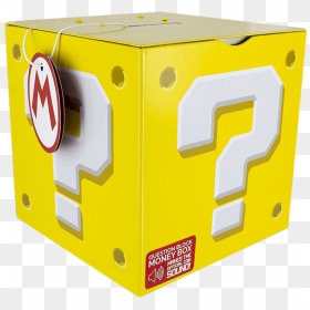 Super Mario Modern Question Block Clipart , Png Download - Super Mario Moneybox, Transparent Png - mario question block png