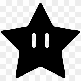 Silhouette Super Mario - Super Mario Star Svg, HD Png Download - mario question block png