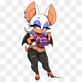 Punky Rouge - Cartoon, HD Png Download - rouge the bat png