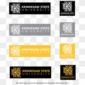 White Color Master Brand - Graphics, HD Png Download - kennesaw state logo png