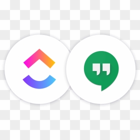 Hangouts Chat Clickup - Sync With Google Calendar, HD Png Download - google hangouts logo png