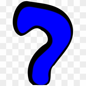 Blue Question Mark Svg Clip Arts - Question Mark Blue Cartoon, HD Png Download - blue question mark png