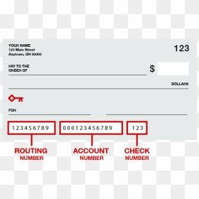Routing Number On Check - Can You Find Your Routing Number, HD Png Download - keybank logo png