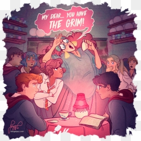 Ron And Hermione Art, HD Png Download - harry potter characters png