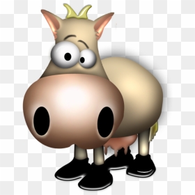 Cute Cartoon Donkey High Resolution Clipart , Png Download - Cattle, Transparent Png - sheriff callie png