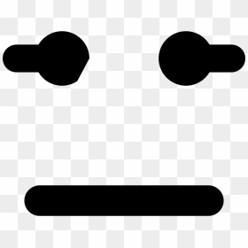 Emoji Face Clipart Normal - Icon, HD Png Download - straight face emoji png