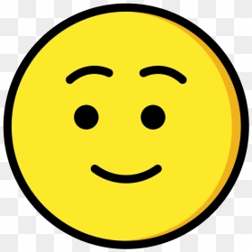 Smiley, HD Png Download - straight face emoji png