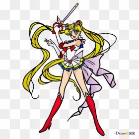 How To Draw Sailor Moon, Anime Girls - Illustration, HD Png Download - usagi tsukino png