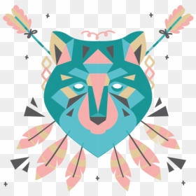 Aish 2 - Illustration, HD Png Download - wolf print png