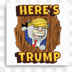 Donald Trump Wall Art Picture - Cartoon, HD Png Download - wolf print png