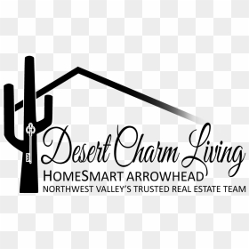 Desert Charm Living Real Estate Team Logo - Calligraphy, HD Png Download - scarlett bordeaux png