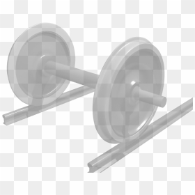 Rollingstock Axle Withopacity - Flanged Wheel, HD Png Download - weight bar png