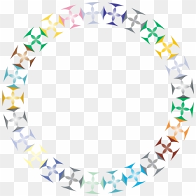 Prismatic Clover Diamonds Circle Clip Arts - Celtic Circle, HD Png Download - clover border png