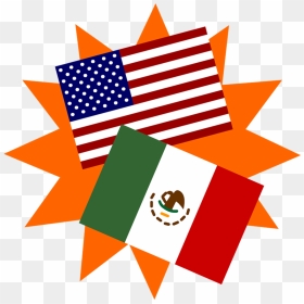 Transparent Mexico Clipart - Spain Usa Flags, HD Png Download - centerpiece png