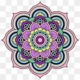 Colorful Mandala Png - Transparent Mandala Art Png, Png Download - tumblr mandala png