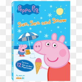 Peppa Pig Sun Sea Now Dvd - Peppa Pig Sun Sea And Snow Dvd, HD Png Download - peppa pig fairy png
