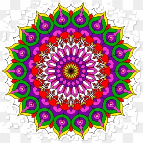 Mandala Colorida Png - Clip Art, Transparent Png - tumblr mandala png