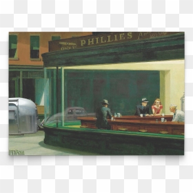 Nighthawks Painting, HD Png Download - notecard png