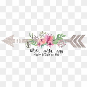Arrow Logo With Watercolor Flowers - Transparent Background Flowers Png, Png Download - notecard png