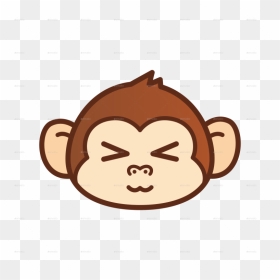 Pin Sad Monkey Clip Art - Monkey Cartoon Face Png, Transparent Png - monkey head png