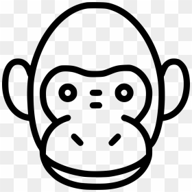 Monkey - Icon, HD Png Download - monkey head png