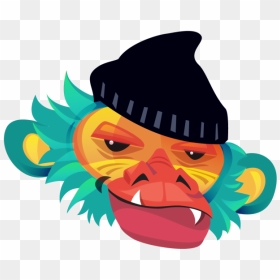Monkey Head 01 - Cartoon, HD Png Download - monkey head png