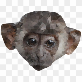 Low Poly Monkey Clip Arts - Portable Network Graphics, HD Png Download - monkey head png