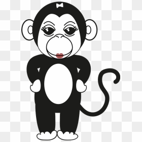 Monkey Clipart - Cartoon, HD Png Download - monkey head png
