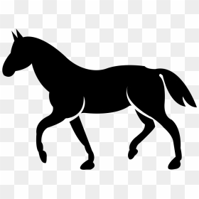 Horse Black Walking Shape - Pony Free Svg, HD Png Download - african american walking png