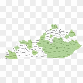 Participating Counties - Atlas, HD Png Download - kentucky outline png