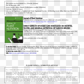 Journal Of Plant Nutrition, HD Png Download - bo3 supply drop png